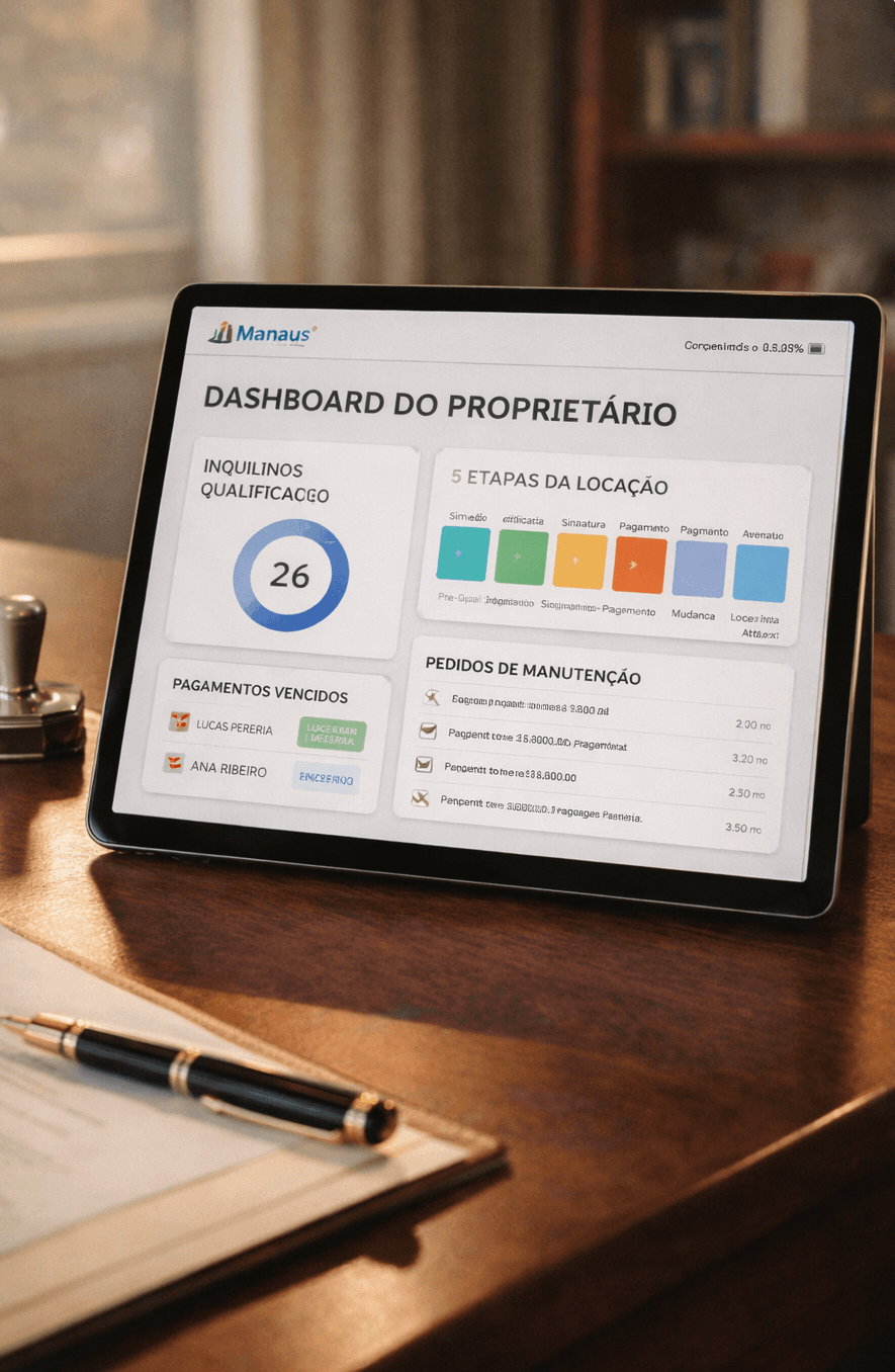 Dashboard de Gestão de Locação